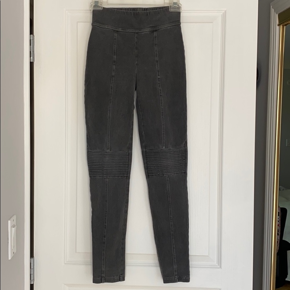 F21 Olive Green Moto Leggings